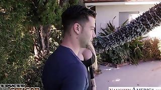 Big Baps Cougar Alyssa Lynn Gives A Suck Off In Public And Gets Fucked Indoor